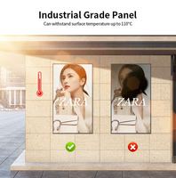 Moniteur LCD TFT haute luminosité de 55 pouces à grand écran lisible par la lumière du soleil pour l'affichage de vitrine de magasin