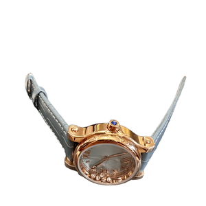 Reloj de Pulsera de Lujo con Movimiento Mecánico, Esfera Redonda Digital, Cristales de Zafiro y Correa de Metal con Patrón para Unisex Chopards - Product Image 1