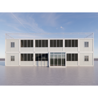 DXH Maison préfabriquée en conteneur plat en acier personnalisé pour appartement, design moderne, respirante, multifonctionnelle, maison de fête