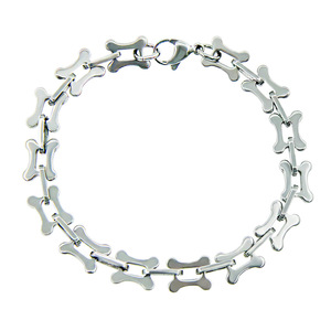 Pulsera de Cadena Geométrica de Diseño Simple y Popular, Pulseras de Acero de Titanio Plateadas para Hombre, Joyería Moderna - Product Image 4