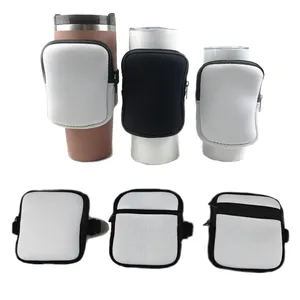 New Arrival Cup Holder Portable Beach Outdoor Neoprene Cup Cover Holder 40oz Water Bottle Bag Pouches For Custom Logo Pattern