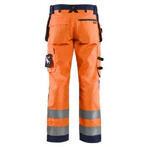 BLAKLADER - 156818115389D112 Pantalón artesano Hi-Vis naranja/Azul Marino-EAN 7330509402870 ROPA DE TRABAJO DE LA HI-VIS - Product Image 3