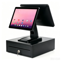 Ordinateur POS à écran tactile de 15,6 pouces, système POS d'usine, caisse enregistreuse avec imprimante, scanner, tiroir-caisse pour les magasins de détail