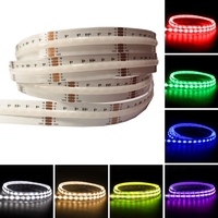 DC24V 24W 840LEDs RGB CCT décoration de la maison intelligente éclairage WiFi et télécommande COB LED bande lumineuse avec corps en aluminium