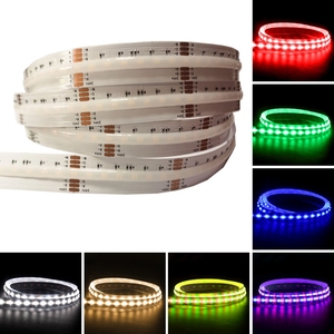 DC24V <span class=keywords><strong>24W</strong></span> 840leds RGB CCT lampu jalur <span class=keywords><strong>LED</strong></span> lampu dekorasi rumah pintar pencahayaan COB <span class=keywords><strong>Led</strong></span> lampu <span class=keywords><strong>Strip</strong></span>