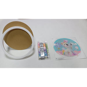 Dessin animé <span class=keywords><strong>licorne</strong></span> bricolage <span class=keywords><strong>diamant</strong></span> peinture Kit rond encadré cristal Art Puzzle pour enfants Animal <span class=keywords><strong>diamant</strong></span> peinture - Product Image 3
