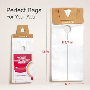 ถุงแขวนประตู 6x12 นิ้ว พลาสติกกันน้ำ แพ็ค 1000 ใบ ถุงโปรโมชั่น - Product Image 2