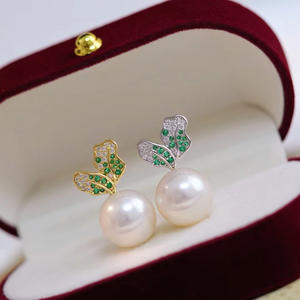 WENCHI China Colgante de Plata S925 DIY para Collar con Cuentas Redondas de 10-15mm, con Colgante de Rábano Vacío 10446, Accesorios para Perlas Sueltas - Product Image 2