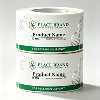 Étiquettes personnalisées en PVC argenté résistant à la chaleur pour flacons de 3 ml/10 ml/30 ml, flacons de sérum, boîtes assorties personnalisées