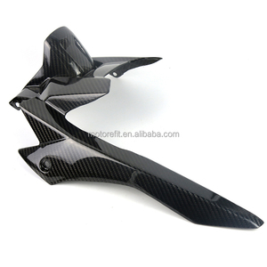 Motorrad Real Carbon Fiber Hinterreifen Hugger Kettens chutz Schlamm Kotflügel Verkleidung für Yamaha <span class=keywords><strong>MT07</strong></span> - Product Image 3