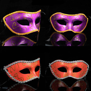 <span class=keywords><strong>Masque</strong></span> vénitien pour fête costumée, mariage, décoration de fête, <span class=keywords><strong>masque</strong></span> de fête à motifs ou dessins colorés - Product Image 2