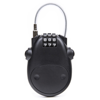 Boîtes Armoire Rarelock 3 Code Cadenas Fil d'acier PVC Matériau en caoutchouc souple Verrouillage par mot de passe