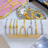 Ensemble de bijoux ours de marque classique en acier inoxydable de haute qualité cadeau de fête des mères 4 pièces boucles d'oreilles anneau pour perles fêtes Bracelet
