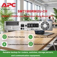 APC SMT1500RMI2U-CH Smart-UPS 1500VA/1000W Monophasé 2U Rackable Onduleur Interactif en Ligne avec Batterie au Plomb-Acide