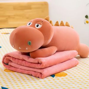 Sınır Ötesi Dış Ticaret Kaplumbağa Kısa Peluş Oyuncak Yastık Yorgan Çift Amaçlı Üçü Bir Arada Klima Yorganı Yastık Minder Uyku Minderi - Product Image 4