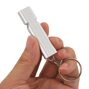 Silbato de Emergencia de Supervivencia, Sonido Fuerte, Llavero Metálico de Dos Tonos, para Campamento, Senderismo, Navegación, Excursionismo, Kayak - Product Image 2