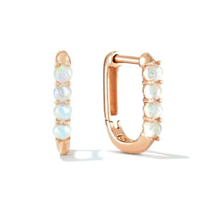 Boucles d'oreilles personnalisées en forme de U en argent sterling 925 avec zircon Style tendance pour les fêtes et les mariages - Product Image 6