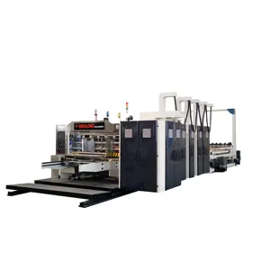 Carton factory automatic flexo ink 2 3 4 5 6 color corrugated cardboard printing die cutting machine