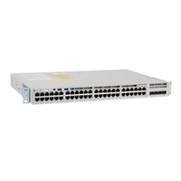 Equipo de Conmutación de Red POE para C9200L-48T-4X-E, Conmutador Óptico de 48 Puertos y 40 Gbps, Capacidad de 176 Gbps, 16K MAC, 2 GB de DRAM
