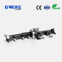 Machine de découpe de tubes laser à fibre 3000W 12000W, coupe-tubes à trois mandrins pour tubes ronds et carrés 30-350mm, équipement CNC de serrage