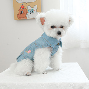 PETCIRCLE Pet Circle - Pet <b>Clothes</b>, Dog and <b>Cat</b> Outfits, Stylish Denim Jacket - Product Image 3