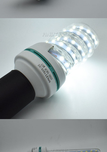 หลอดไฟ LED คอร์นไลท์ ขั้ว E27 ตัวเรือนพลาสติก SMD 2835 5000K แสงเดย์ไลท์ AC 85-265V สวิตช์แบบแมนนวล Ra80 100lm/w ได้รับการรับรองมาตรฐาน CE - Product Image 4
