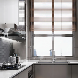 Whole House Customization Solution Glossy Luxury Modern Design <strong>Grey</strong> Stainless Steel Kitchen <strong>Cabinet</strong> for Villa - Product Image 4