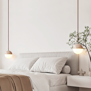Lampada a Sospensione LED Moderna Piccola, Mini Lampadario a Sospensione per Camera da Letto, Bancone Bar, Caffetteria, Ristorante, in Pietra Travertino <span class=keywords><strong>Gialla</strong></span> - Product Image 3