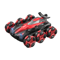 Haute qualité personnalisé Six roues 6WD bras oscillant RC dérive véhicule de course lumière musique geste de la main télécommande Experts chargeur
