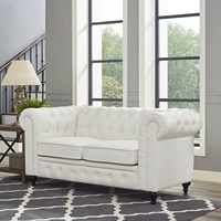 Canapé sectionnel Chesterfield de luxe pour la maison, le bureau, l'hôtel, le salon, meubles modernes en cuir PU, ensemble de canapés avec pieds en bois