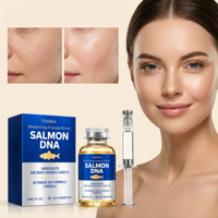 Sérum Ampoule Hydratant au DNA de Saumon pour le Visage – Essence Raffermissante et Éclatante, Nourrit Doucement, Hydrate et Rajeunit la Peau du Visage