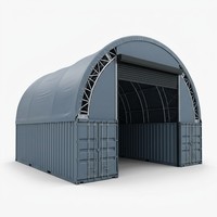 Structure en tissu pour bâtiment, abri de 60 m, conteneur de stockage, hangar, entrepôt, tente, membrane PVC certifiée, acier galvanisé pour l'exploitation minière