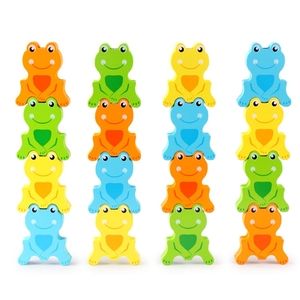 Gioco di Pesca <span class=keywords><strong>Montessori</strong></span> in Legno, Giocattoli Educativi, Set Popolare di Pesca con Rane in Legno - Product Image 2