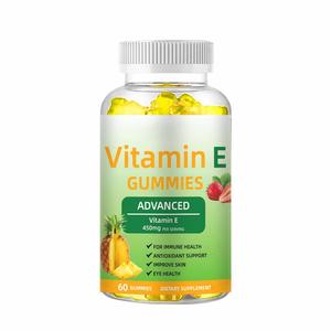 Caramelos de goma de vitamina E personalizados Suplemento de biotina y colágeno Caramelos de goma orgánicos para la salud del cabello, la piel, el corazón y los ojos - Product Image 1