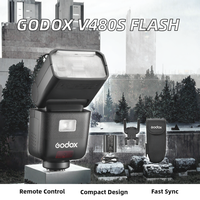 Flash Speedlite Profesional para Cámara Godox V480 S TTL, 650 Disparos, HSS, Lectura Inteligente de Distancia, Pantalla Táctil 2.0, Sistema Inalámbrico de 2.4G