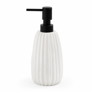 Ensemble d'accessoires de salle de bain en diatomite très vendu, ensemble de comptoir cannelé blanc à séchage rapide, ensemble de salle de bain absorbant l'eau - Product Image 3