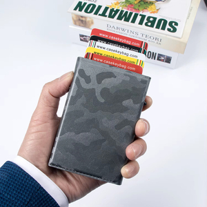 2025 New Camouflage Button Closure <b>RFID</b> Blocking Smart <b>Wallet</b> Card Holder Large Capacity 4-6 Cards Credit Card <b>Wallet</b> <b>Men</b> - Product Image 1