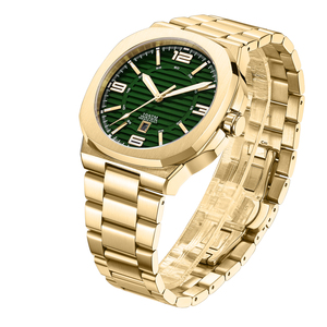 Reloj de Cuarzo de Acero Inoxidable para Hombre, Diseño Personalizado, Simple, Resistente al Agua, Clásico, Elegante, Luminoso - Product Image 6