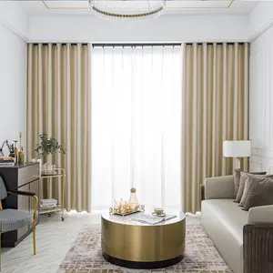 Пользовательские Роскошные 100% затемняющие шторы из искусственного льна оконные шторы для гостиной спальни домашний декор