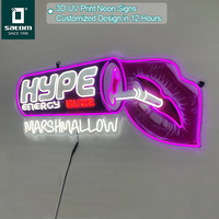 Letrero Luminoso Flexible para Mesa, Letrero con Logotipo para Discoteca, Luz Iluminada para Exhibición en Bares