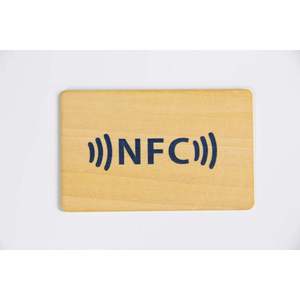 Fábrica personalizada verde reciclable NFC RFID para NXP tarjeta de visita de madera Control DE ACCESO tarjeta de madera Mini etiqueta frecuencia 13,56 MHz - Product Image 2