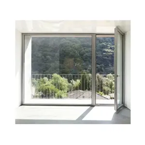 Алюминиевая нержавеющая сталь горизонтальная Современная подвесная немецкая жалюзи тройное стеклянное раздвижное окно