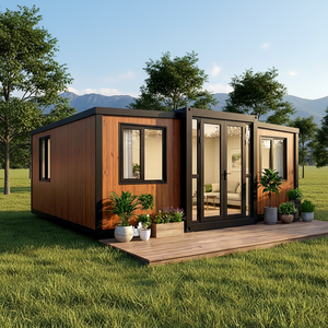Bureau/Hôtel préfabriqué pliable et extensible de 20 pieds, structure en acier à panneaux sandwich, entièrement meublé, installation rapide et économique, avec chambre et salle de bain - Product Image 6