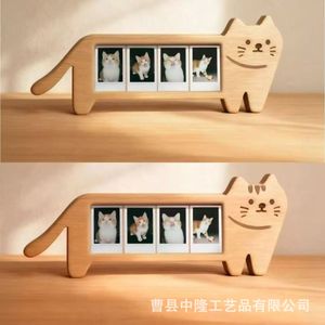 Cadre photo pour chat en bois massif, cadre de présentation horizontal pour animaux de compagnie, à poser sur table - Product Image 3