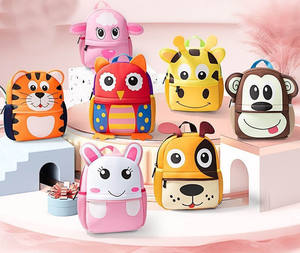 Высококачественный неопреновый плюшевый школьный рюкзак, индивидуальный материал для дайвинга, Детский рюкзак с мультяшными животными - Product Image 5