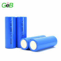 GEB Batterie au lithium-ion cylindrique 3.7v 18500 1500mAh Batteries Li-ion à bouton supérieur Petites batteries rechargeables puissantes