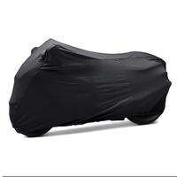 Bâche de moto anti-poussière d'intérieur, tissu en velours extensible super doux, housse de moto scooter, logo personnalisé