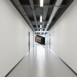 Purificateur d'air HVAC à lumière UV Vevor 36W 16 pouces à fixation murale pour toute la maison, usage commercial - Product Image 2