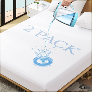 <span class=keywords><strong>Protector</strong></span> de Colchón de Tela de Poliéster Tejida, Impermeable, Antibacteriano y Antiácaros, para Uso Doméstico y Hospitalario, en Oferta - Product Image 2