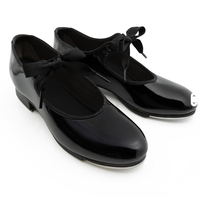 Chaussures de claquettes pour enfants et femmes, vente directe usine, noires mates, tige en tricot, semelle intermédiaire en TPU, semelle extérieure en PVC, empeigne ajourée, à lacets, pour la danse